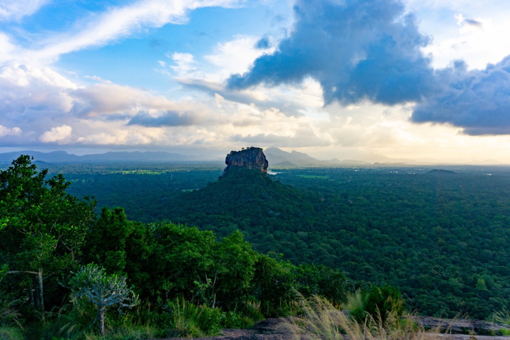 Paysage de Sirigiya au Sri Lanka