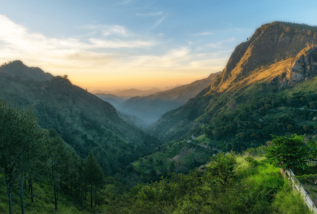 montagnes Nuwara Eliya Sri Lanka